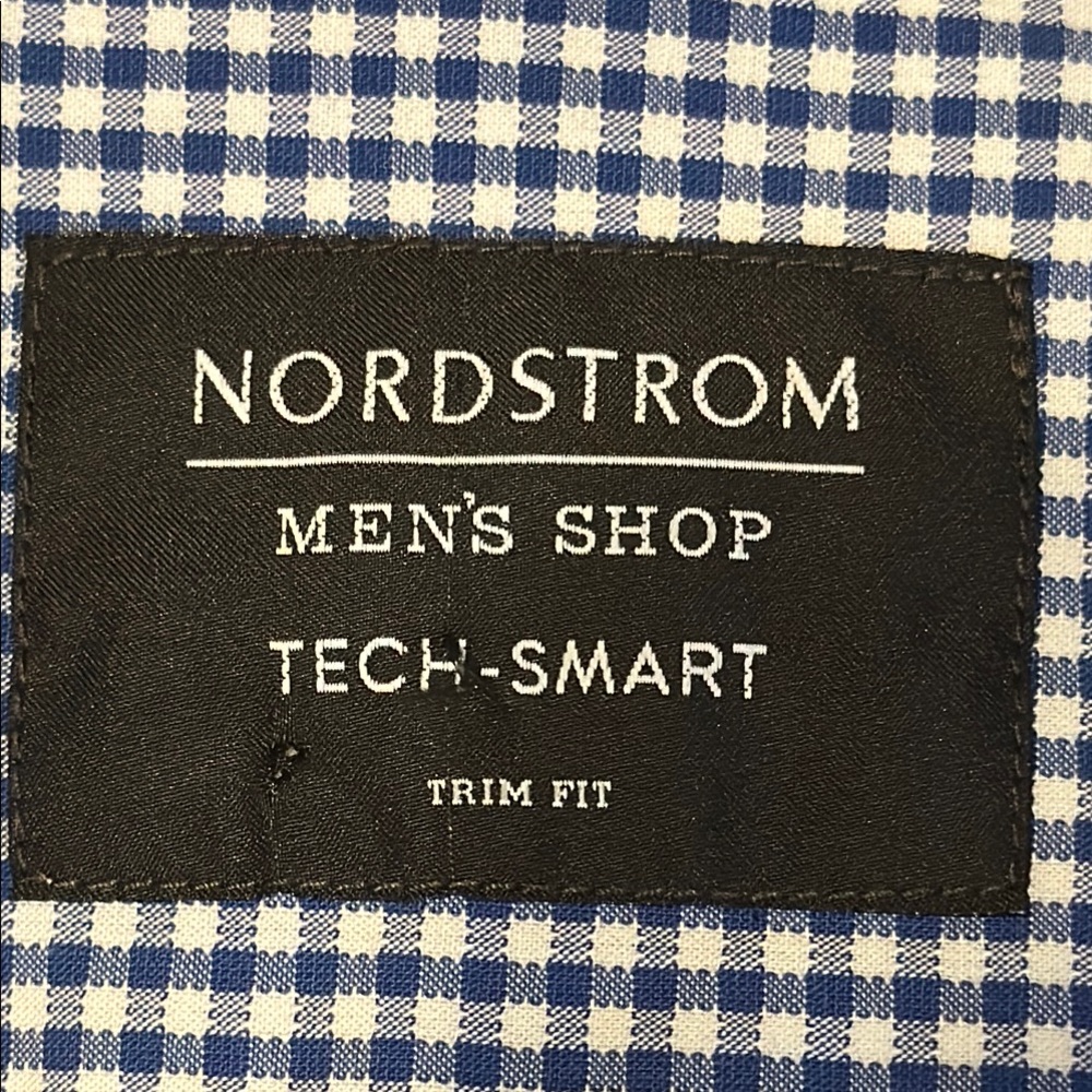 Nordstrom Blue Dress Shirt Slim Fit - Picture 8 of 11
